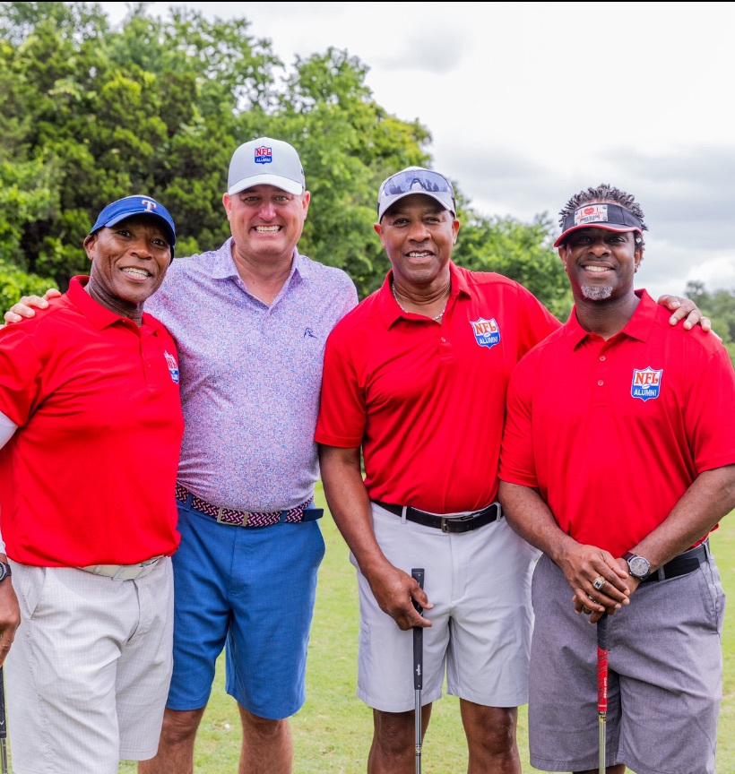 Foursome at the foundation's charity golf tournament